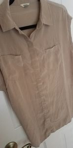 Silk Blouse, Fossil, khaki, size S